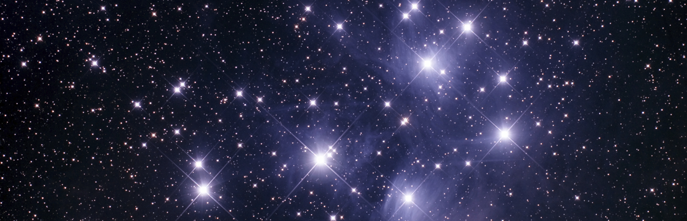 View of stars in space